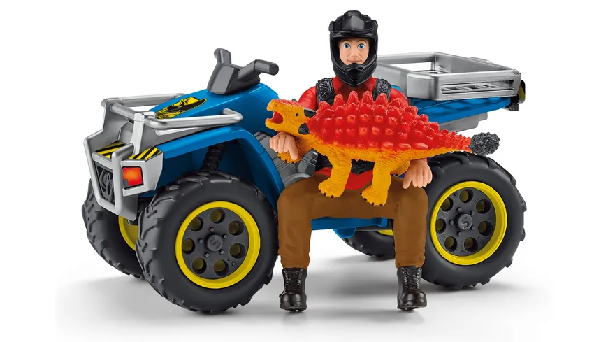 Schleich 41466 - Dinosaurier - Flucht auf Quad vor Velociraptor