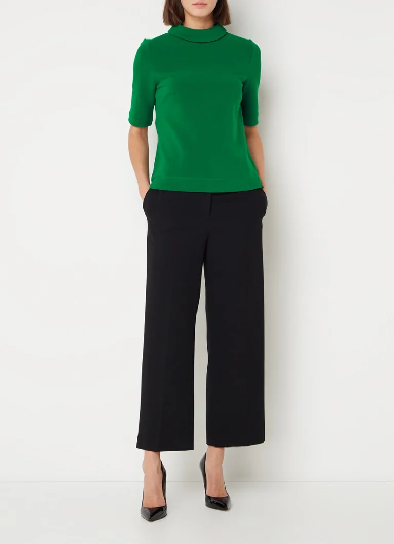 Top a maglia fine Hobbs Tali con colletto