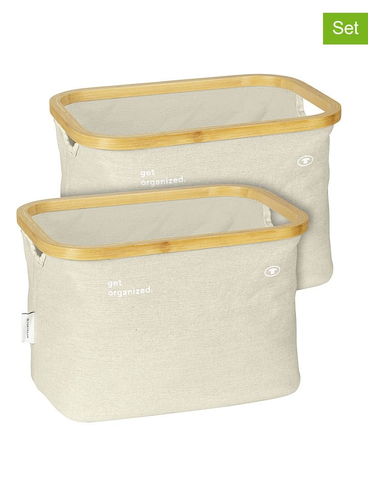 Tom Tailor 2er-Set: Aufbewahrungskörbe in Beige - (B)38 x (H)26 x (T)26 cm günstig kaufen onesize