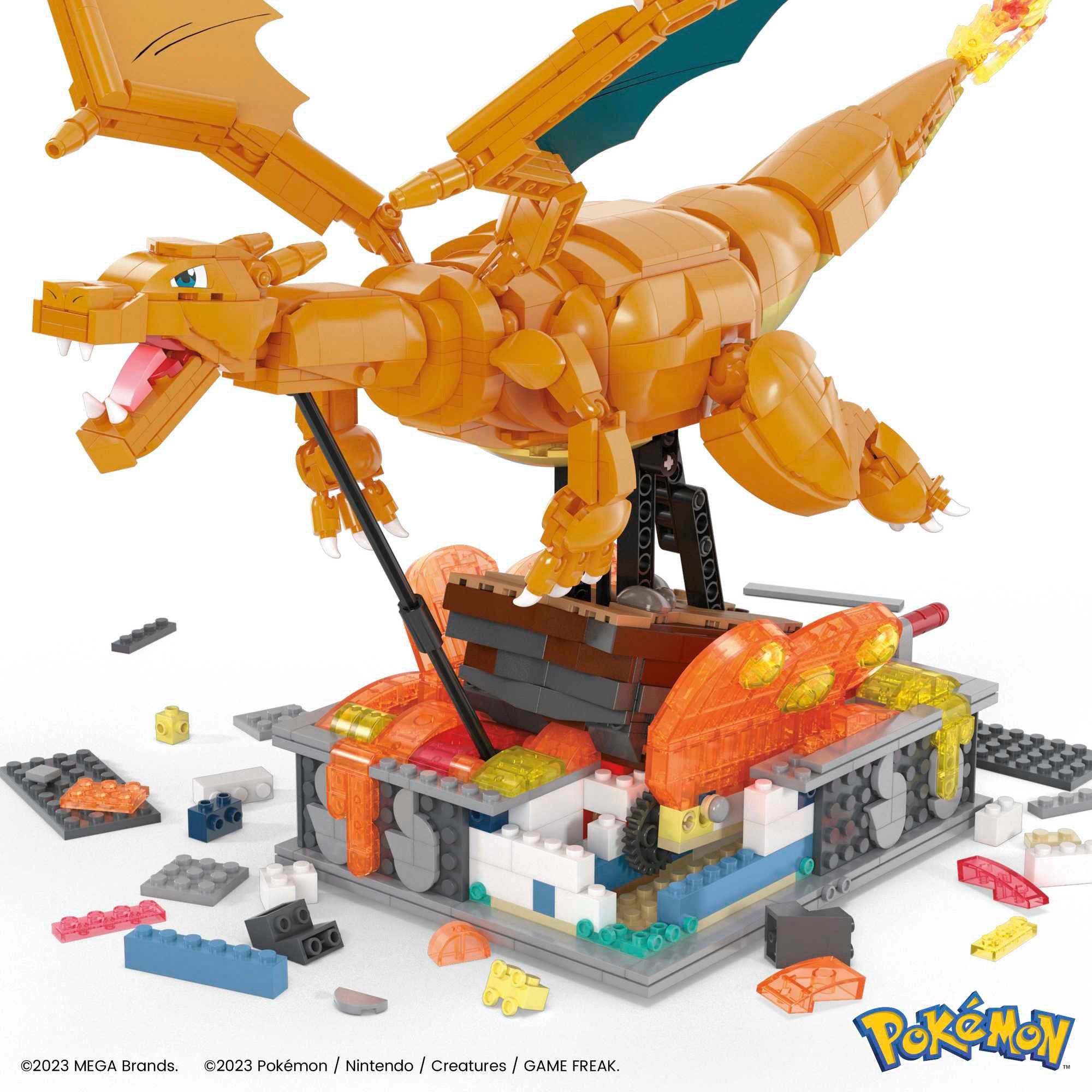 MEGA Spielbausteine MEGA Pokémon, Bewegliches Glurak, (1664 St)