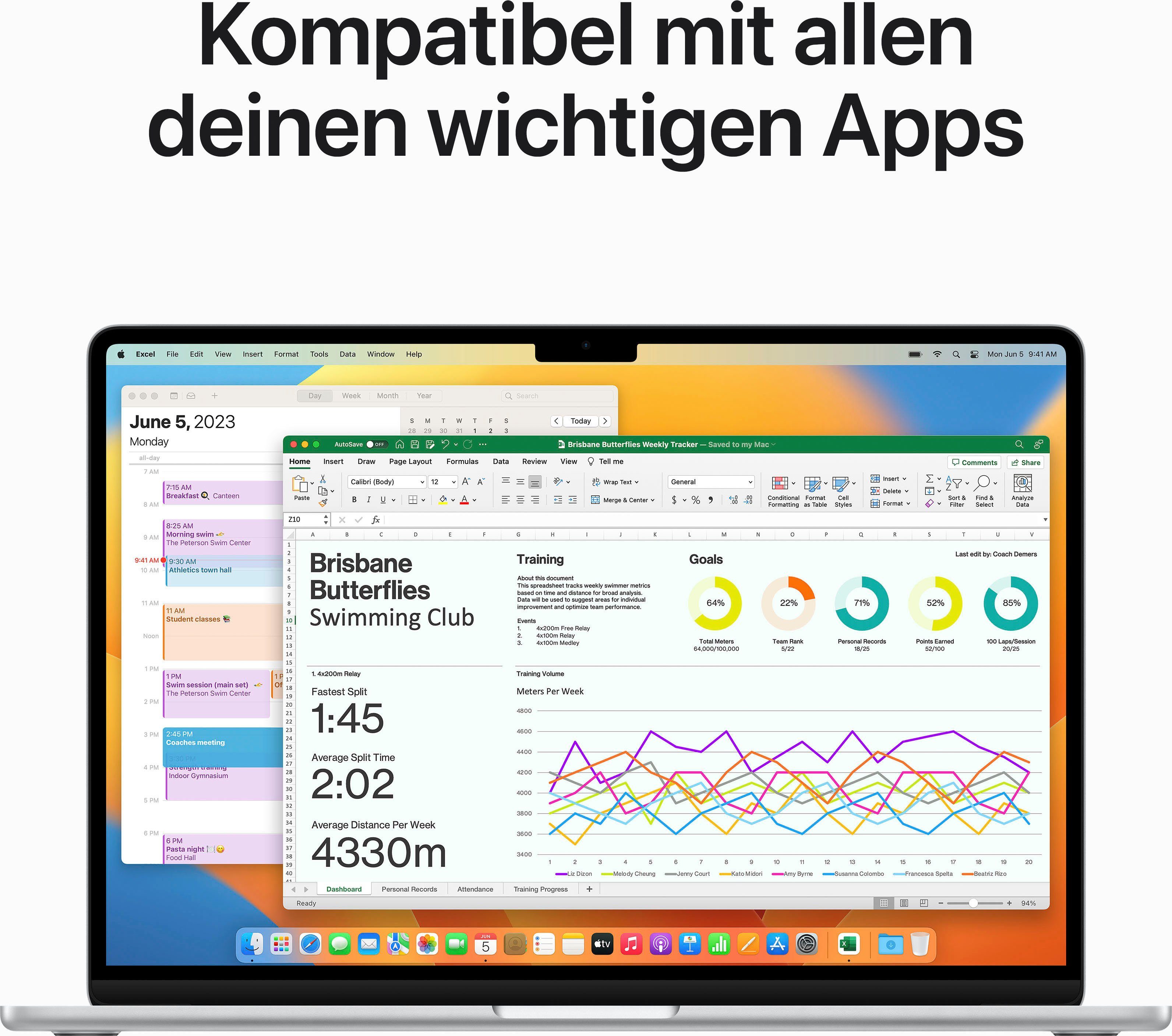 Apple MacBook Air Notebook (38,91 cm/15,3 Zoll, Apple M2, 10-Core GPU, 512 GB SSD)