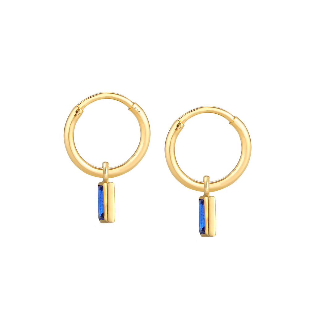 Elli Elli Boucles d'Oreilles Filigrane avec des Saphirs Boucles d'Oreilles Femme - (92 Boucles d'oreilles