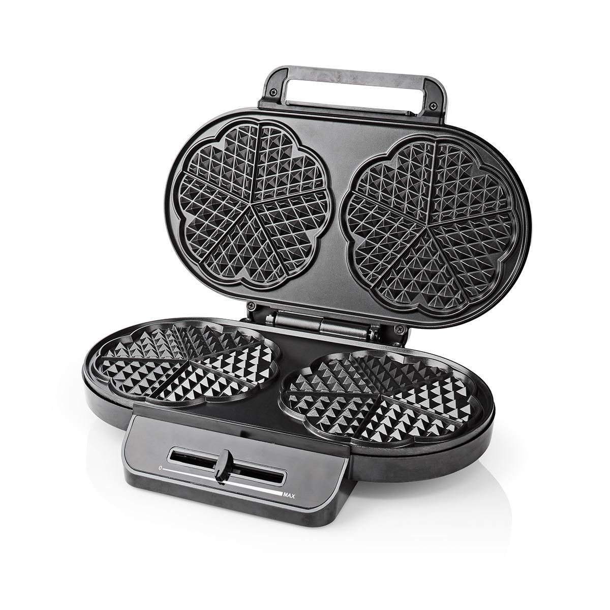 Nedis KAWP110FBK Waffeleisen