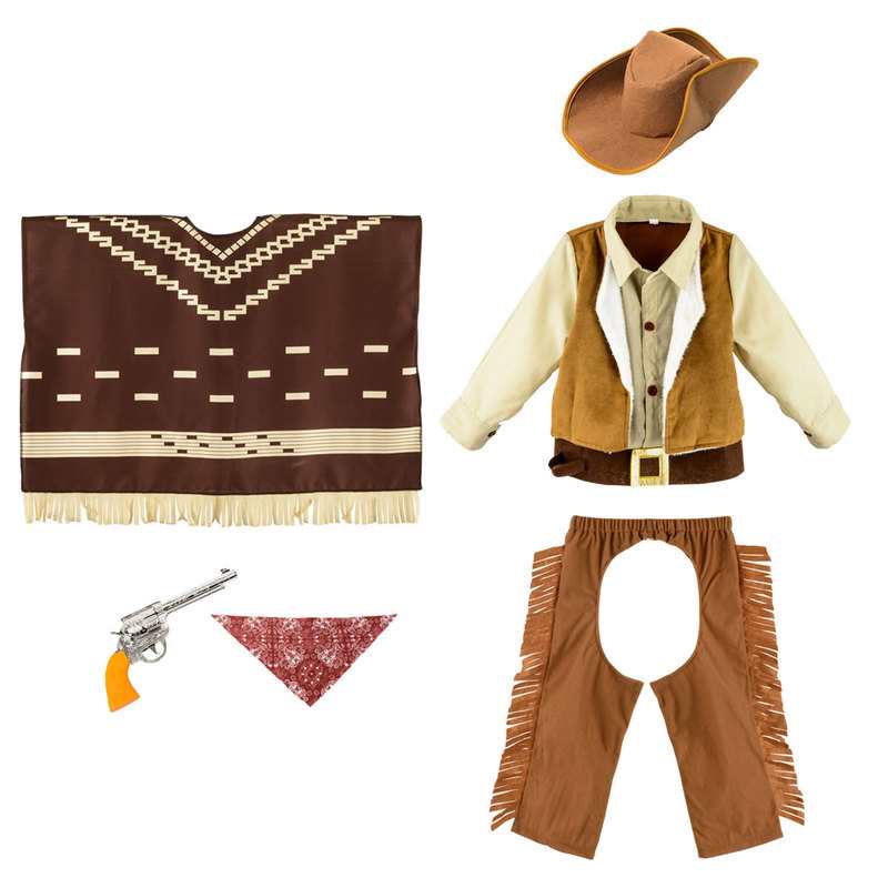 Déguisement Cow Boy Poncho 6/8 ans Oxybul