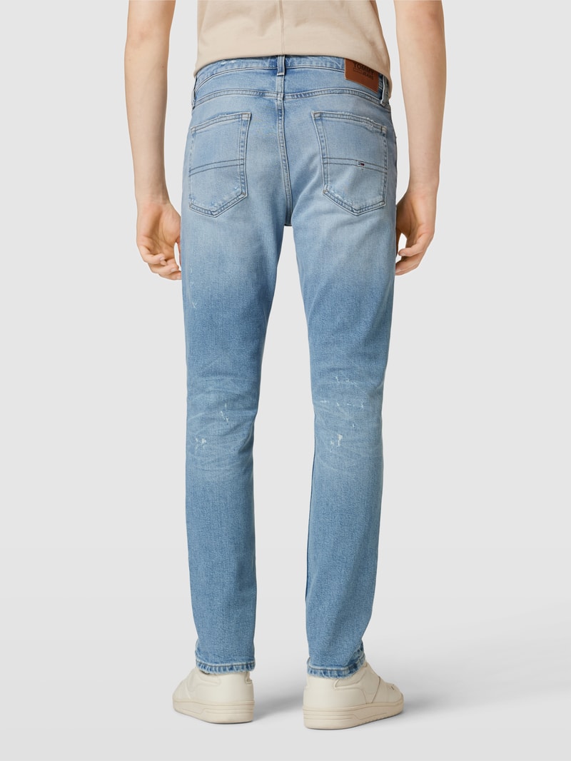 Slim Fit Jeans im Used-Look Modell 'AUSTIN' in jeans