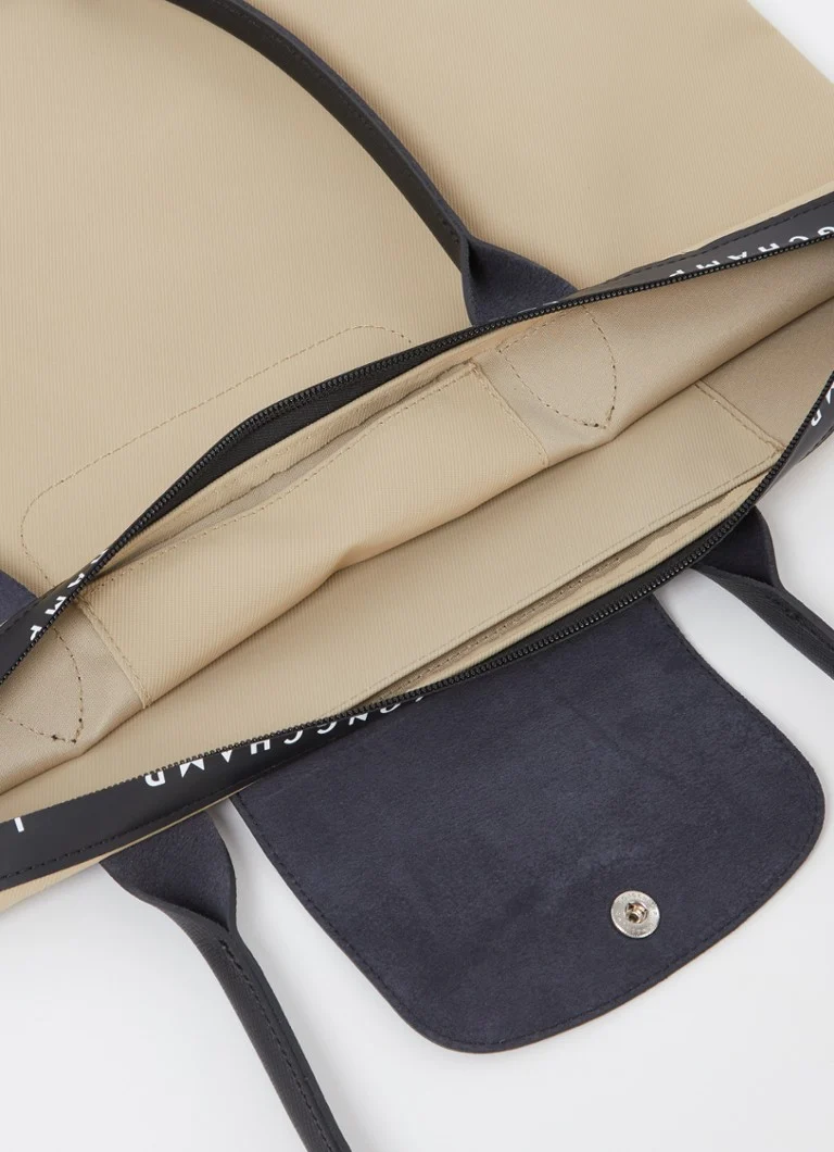 Geantă tote Longchamp Le Pliage Energy, mărimea L, cu detalii din piele.
