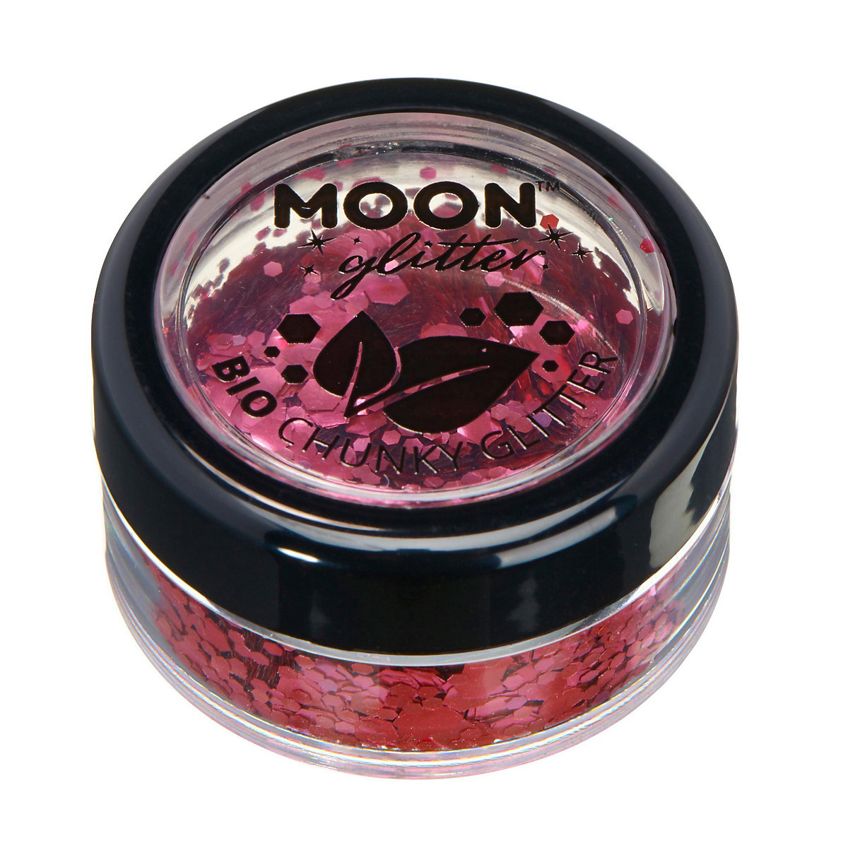 Moon Glitter Bio Chunky Glitzer dunkelrosa
