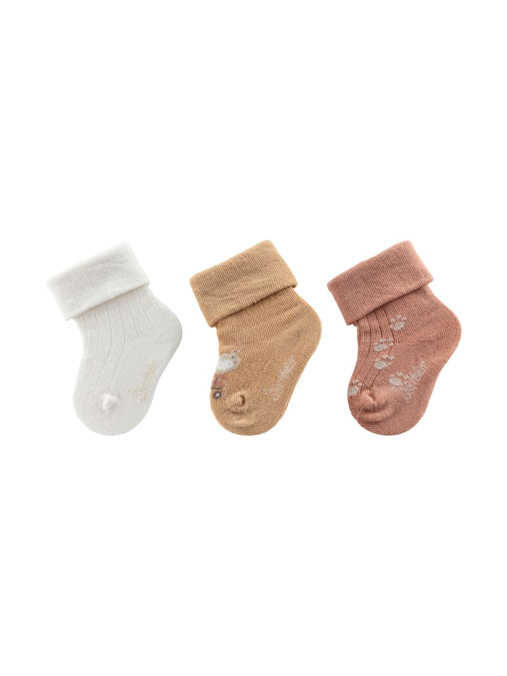 Sterntaler Baby Socken 3er-Pack Bauernhof in natur günstig kaufen