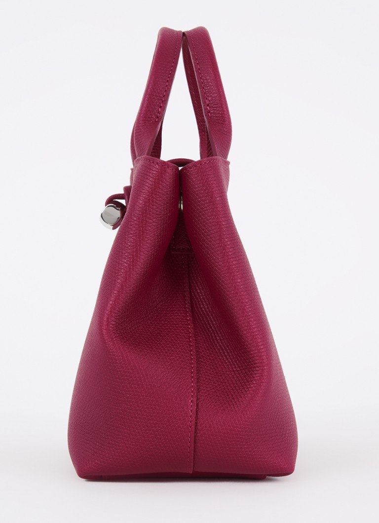 Longchamp La Roseau ādas rokassoma S ar noņemamu plecu siksnu