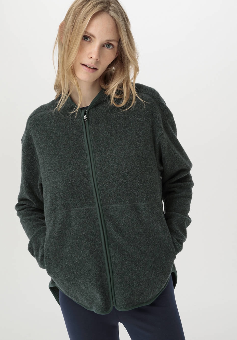 Fleece-Jacke ACTIVE LIGHT aus reiner Bio-Baumwolle