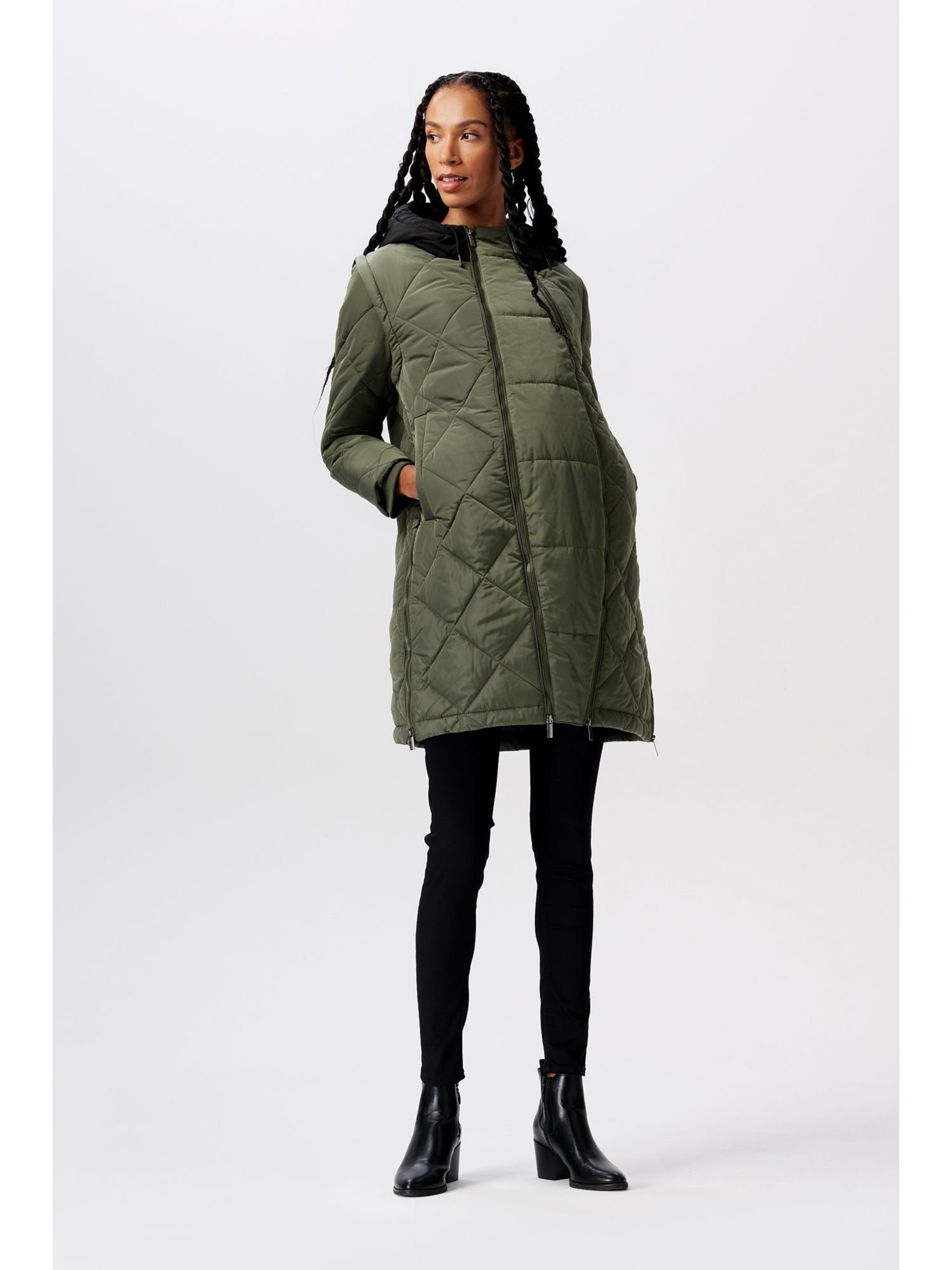 ESPRIT maternity Umstandsjacke Gepolsterte 3-in-1-Umstandsjacke im Steppdesign