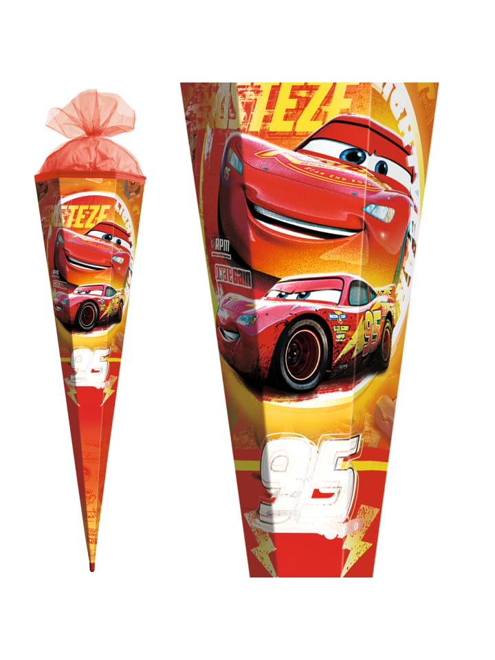 ROTH Schultüte groß Disney Pixar Cars 85 cm, Glanzfolie in Rot günstig kaufen onesize