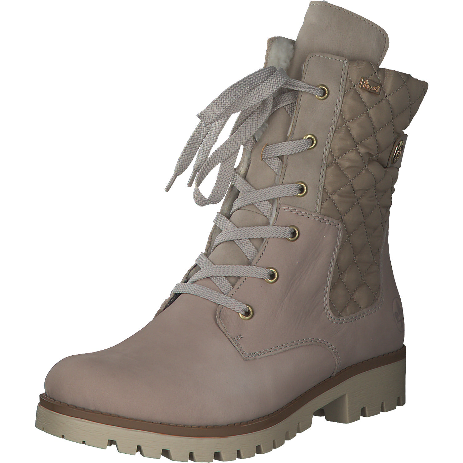 Rieker 78523, Schnürstiefeletten, Damen, Cliff/Beige/Champignon
