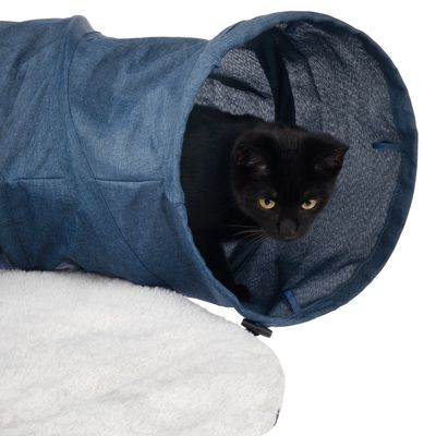 TIAKI Katzentunnel mit Plüschmatte