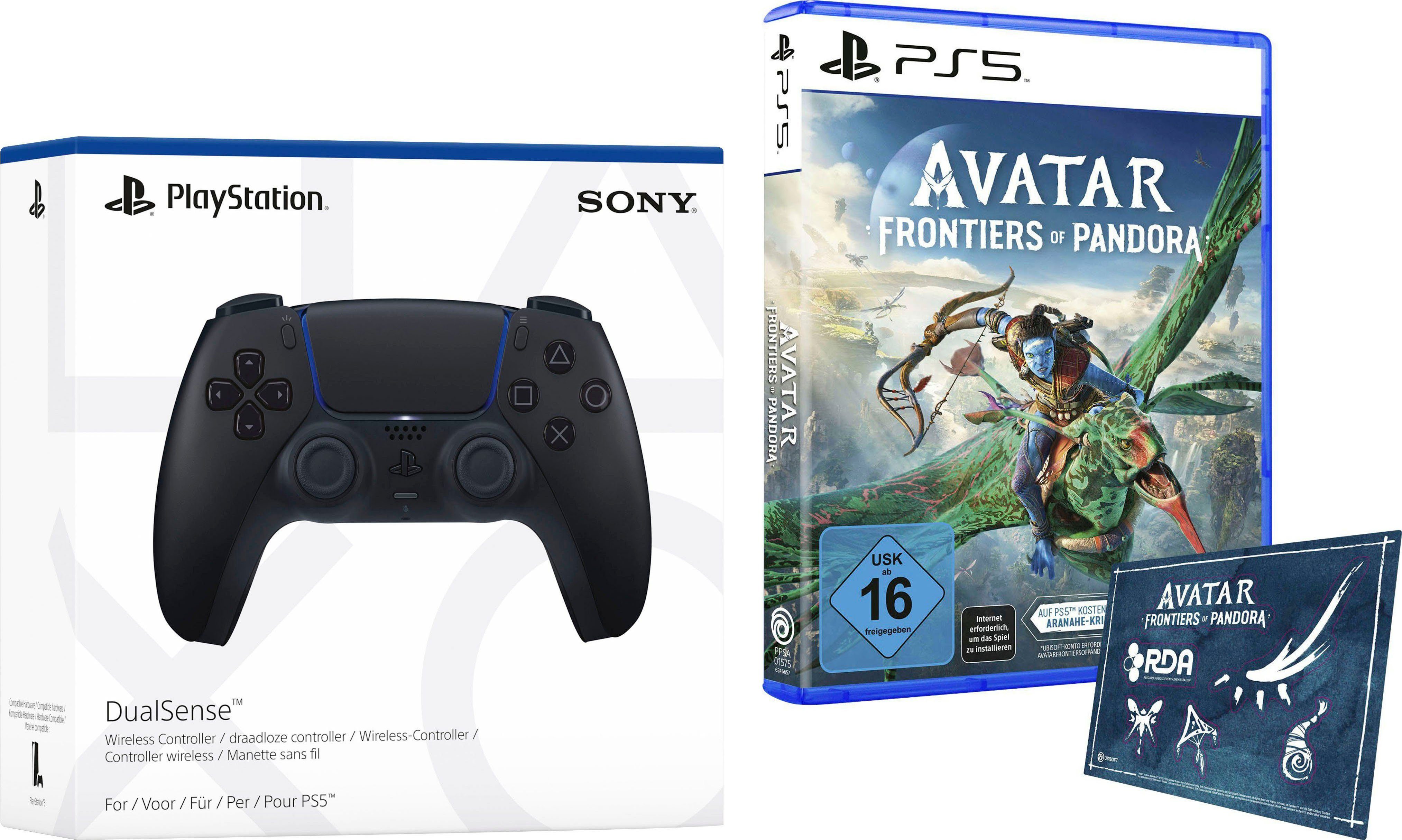 PlayStation 5 Avatar: Frontiers of Pandora + Midnight Black DualSense Controller