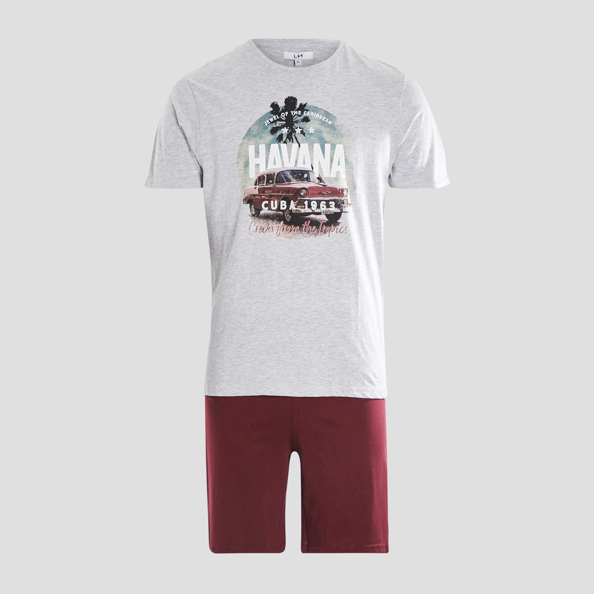 Ensemble pyjama Creeks gris homme | La Halle