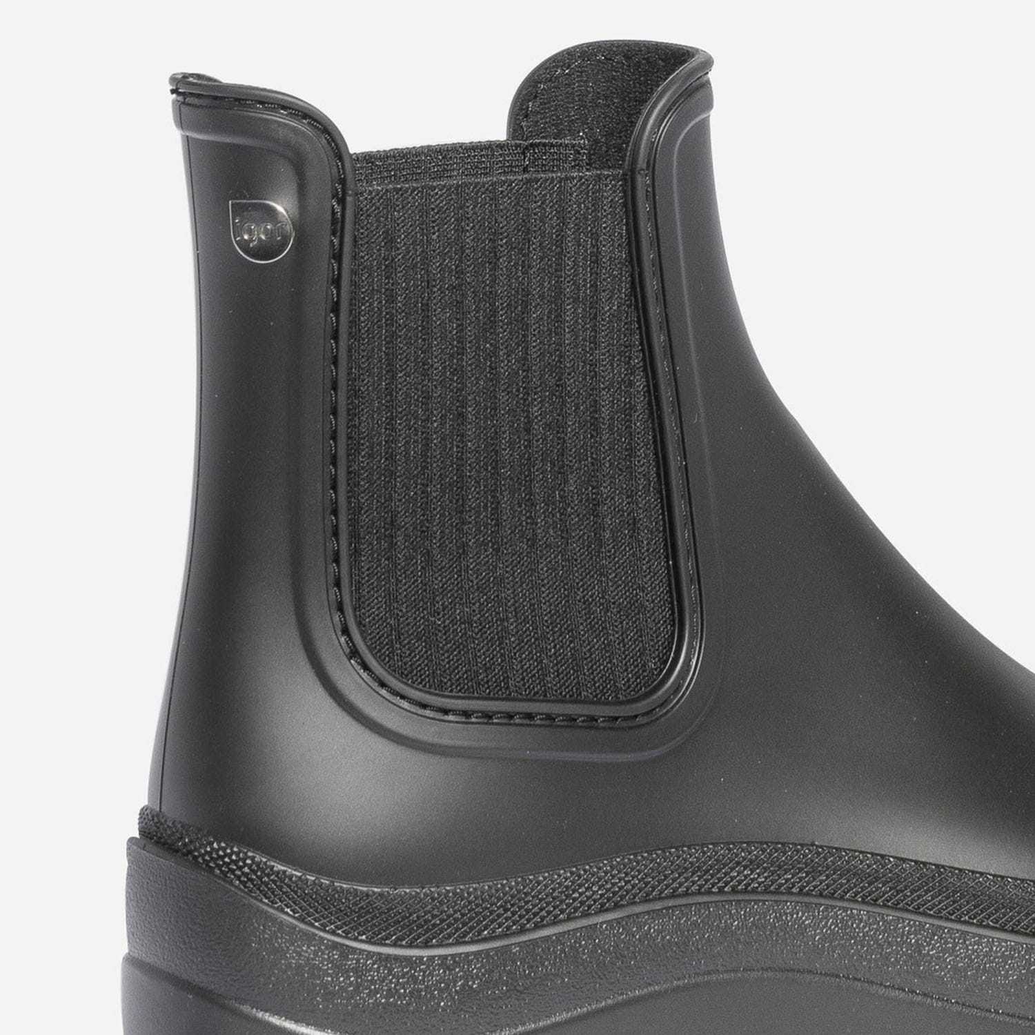 Chelsea boots IGOR noir à semelle crantée
