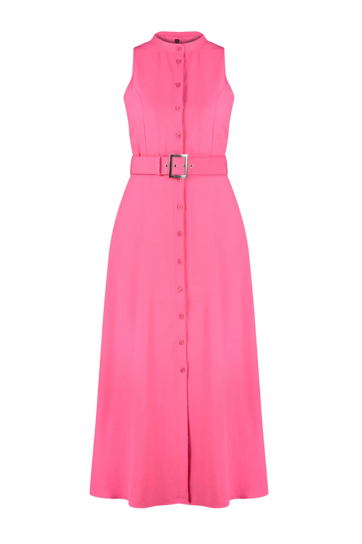 Trendyol Collection  Rosa gewebtes Maxikleid TWOSS23EL01628