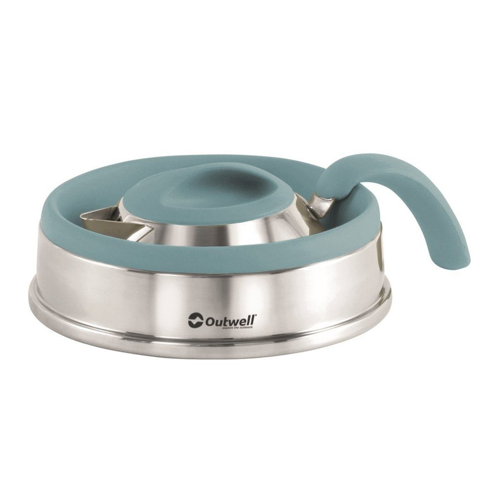 Outwell Geschirr-Set Collaps Kettle 1,5 L, Silikon und rostfreier Stahl