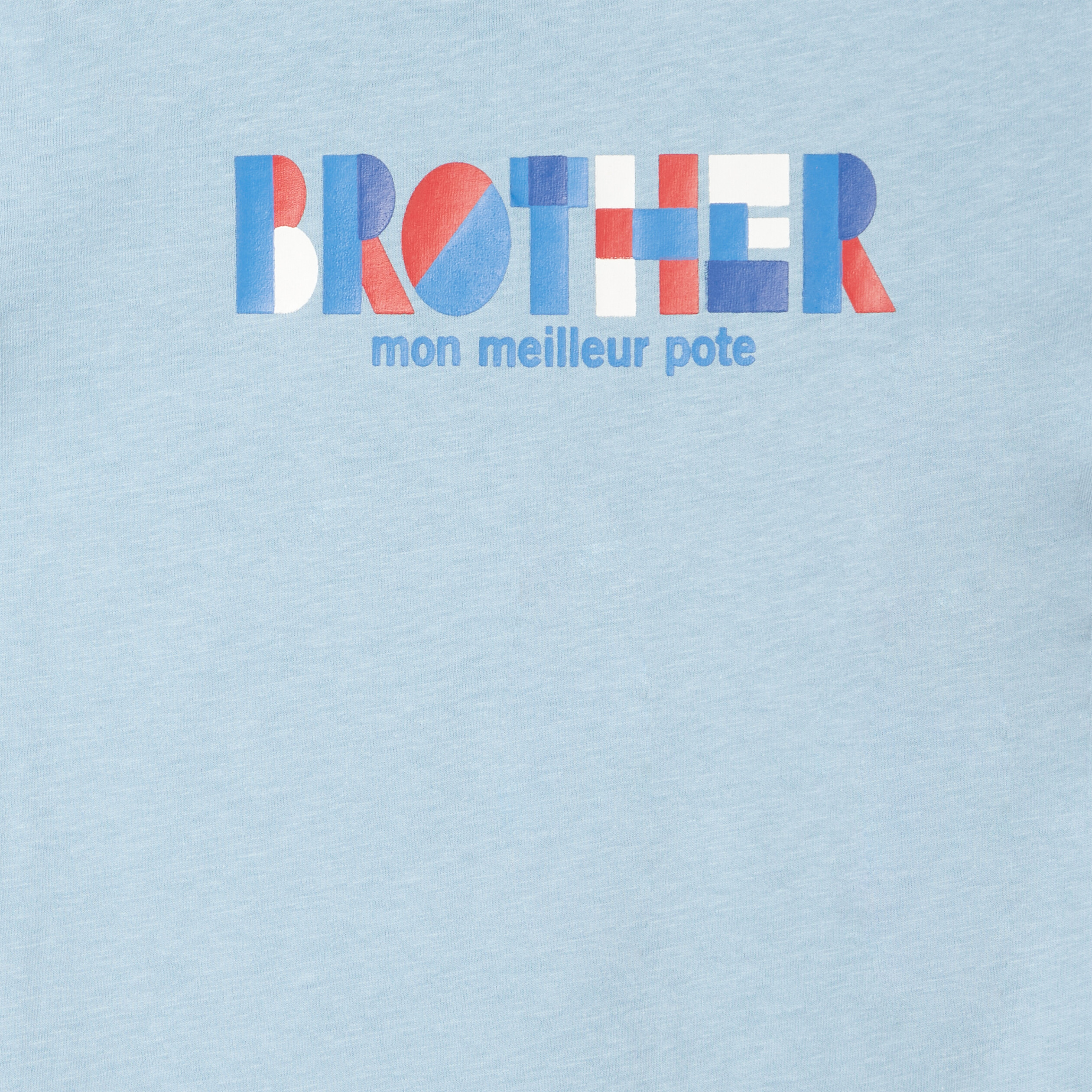 T-shirt manches courtes bleu ciel garçon | La Halle