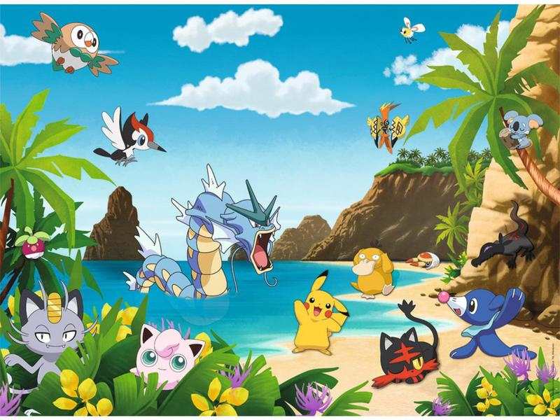 Puzzle Attrapez-les tous Pokemon 200 pièces XXL