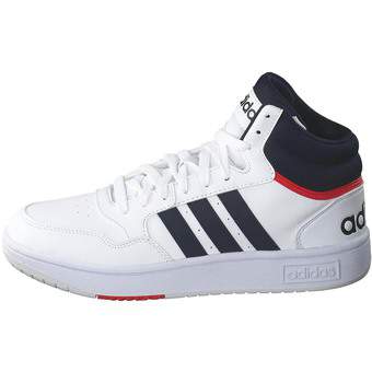 adidas Hoops 3.0 Mid Sneaker in weiß