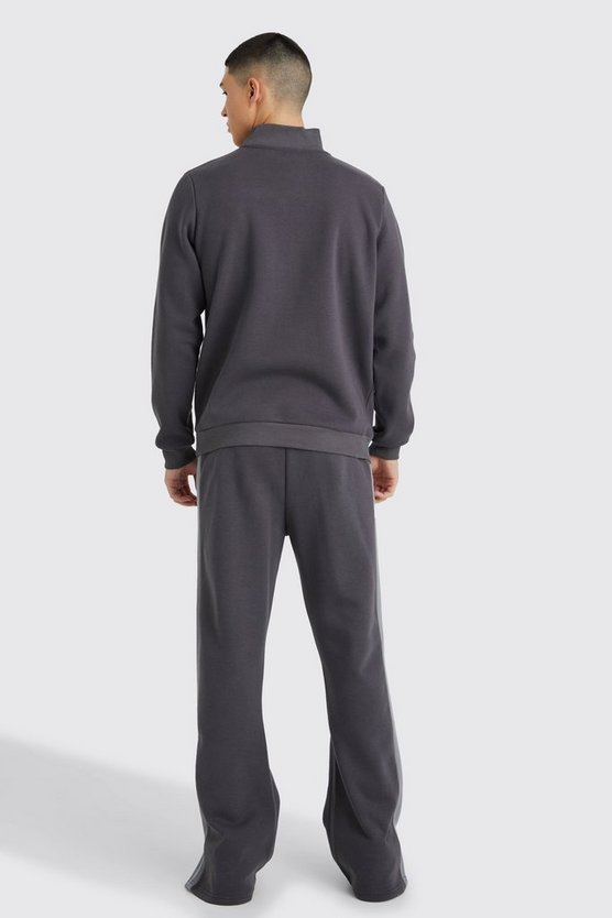Man Signature Sweatshirt-Trainingsanzug mit 1/4 Reißverschluss