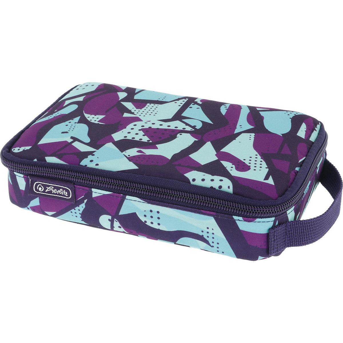 Etuibox 2 Go CamoPurple, unbefüllt, inkl. Geodreieck