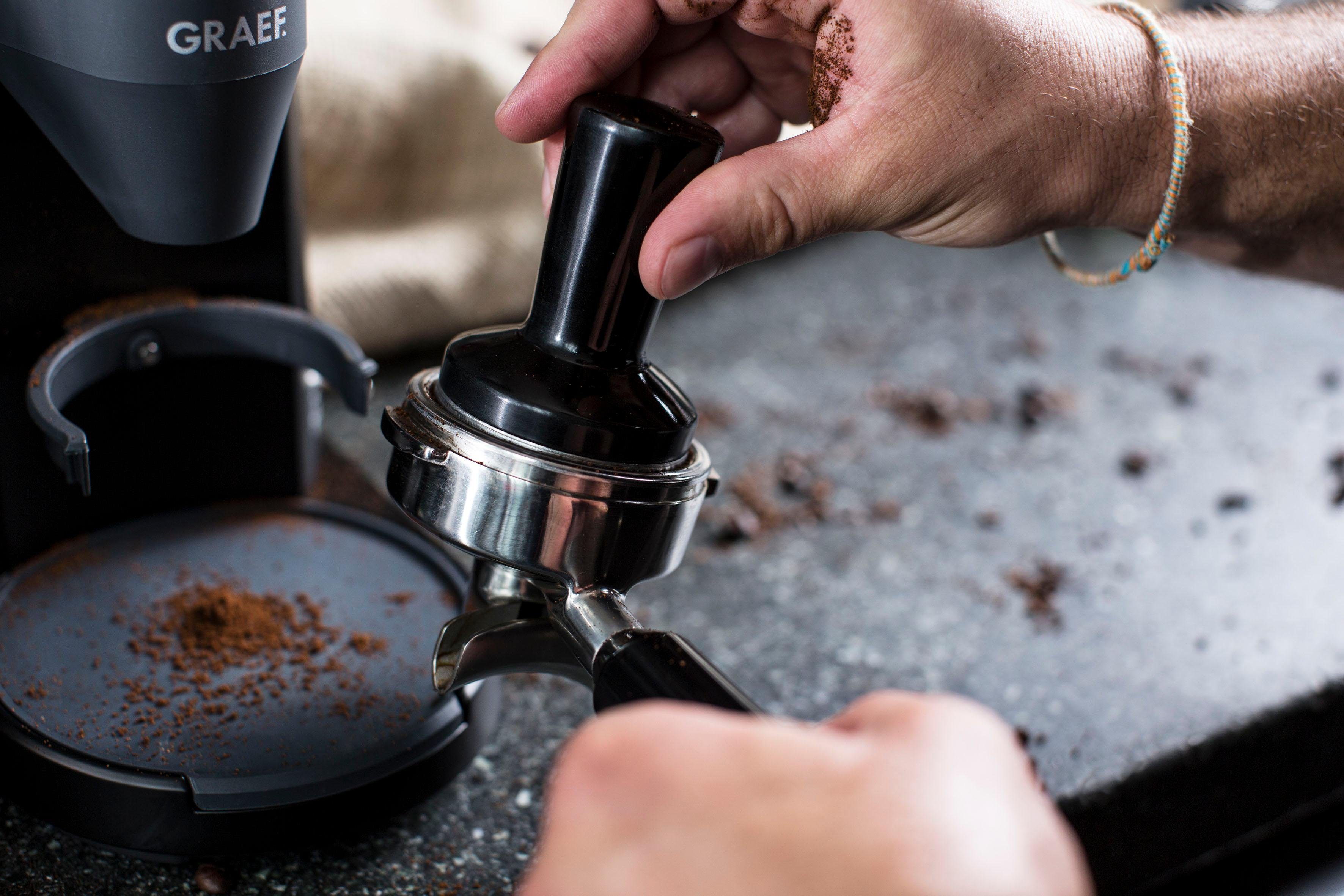Graef Kaffeemühle CM 802, 120 W, Kegelmahlwerk, 350 g Bohnenbehälter, mit 40 Mahlgradeinstellungen