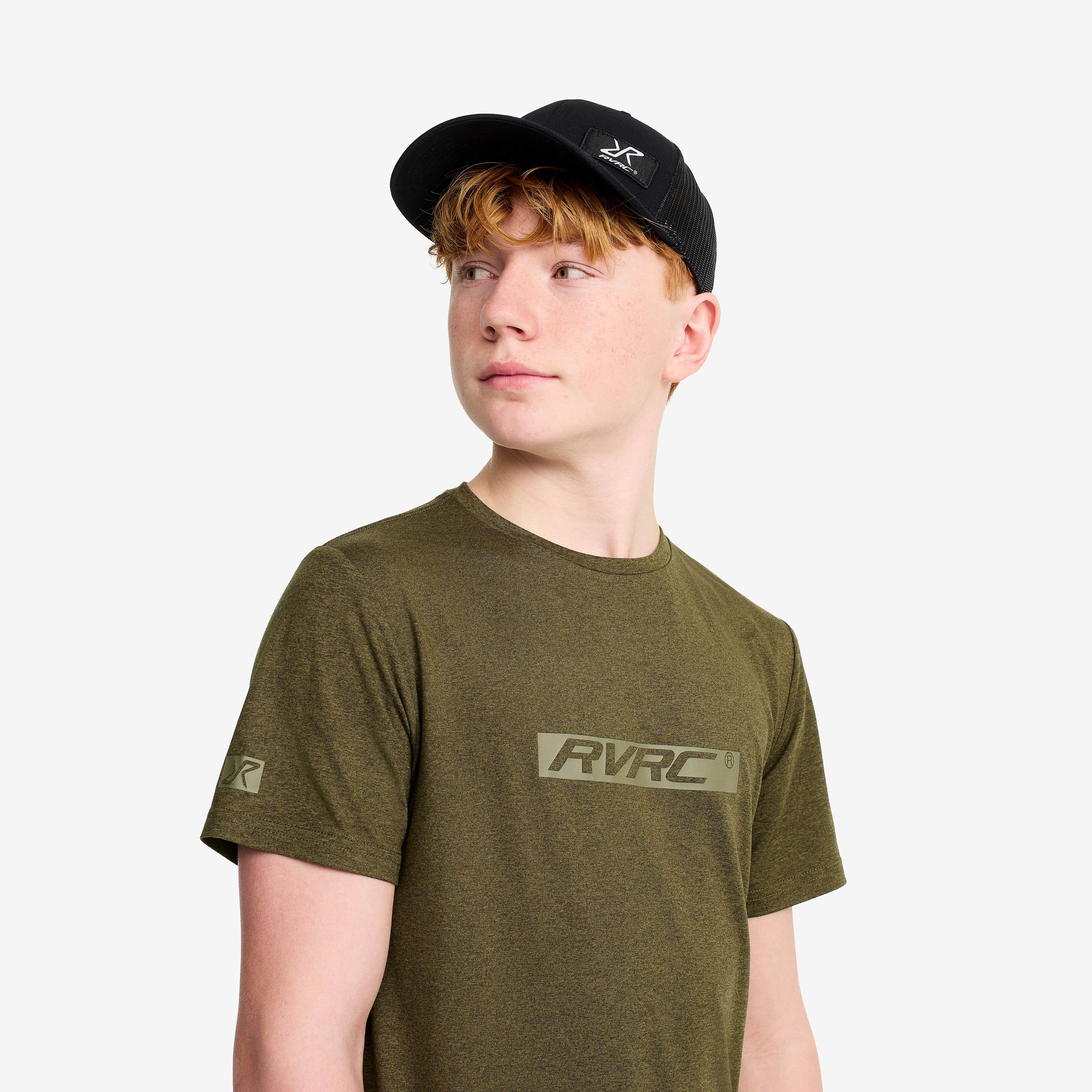 Backpacker Tee Teens Dark Olive