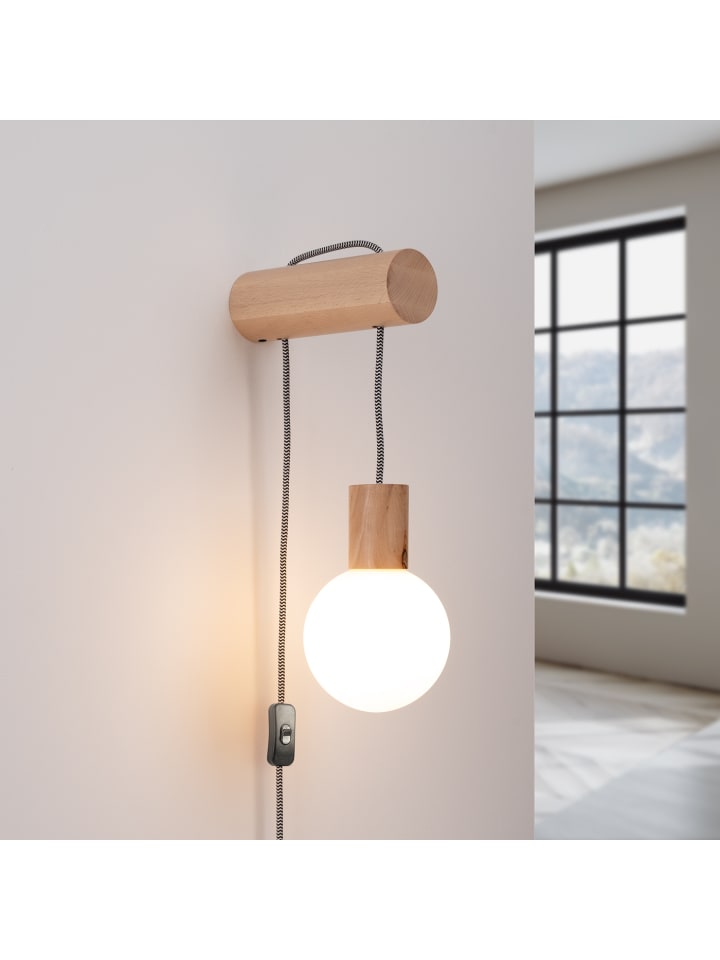 Nice Lamps Wandleuchte ARCADIA  schwarz mit Schalter H 67 cm günstig kaufen onesize