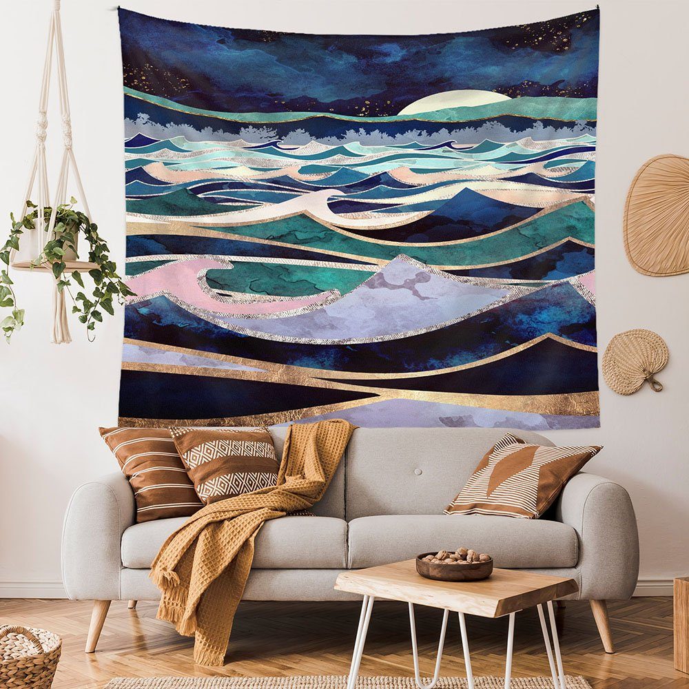 Wandteppich Wandteppich Bedruckter Stoff Stoff Landschaft Wandteppich, Aphollod, für Wohnzimmer, Büro, Schlafzimmer, Schlafsaal,Wandteppich