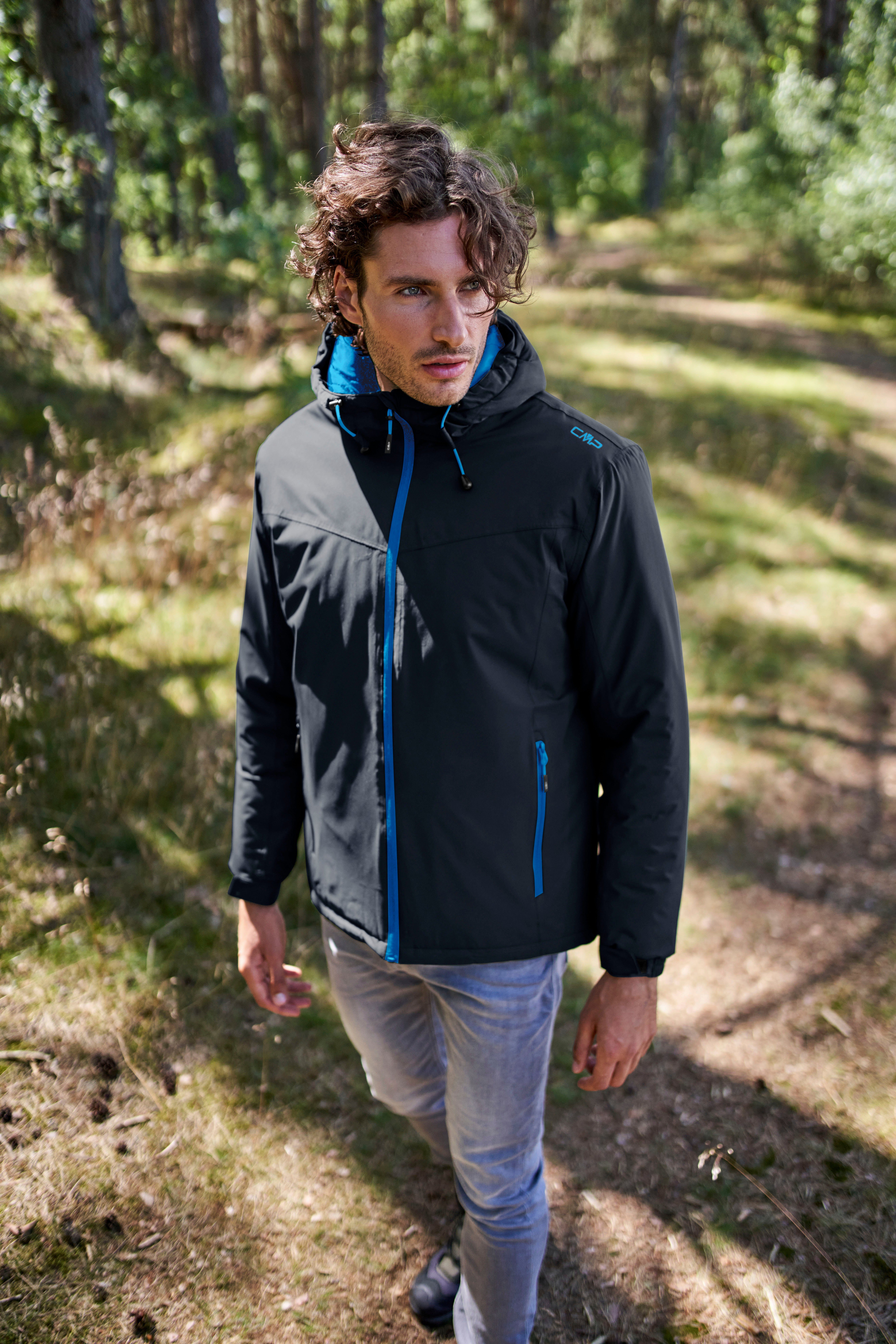 CMP Funktionsjacke Winddicht & Wasserabweisend & Atmungsaktiv