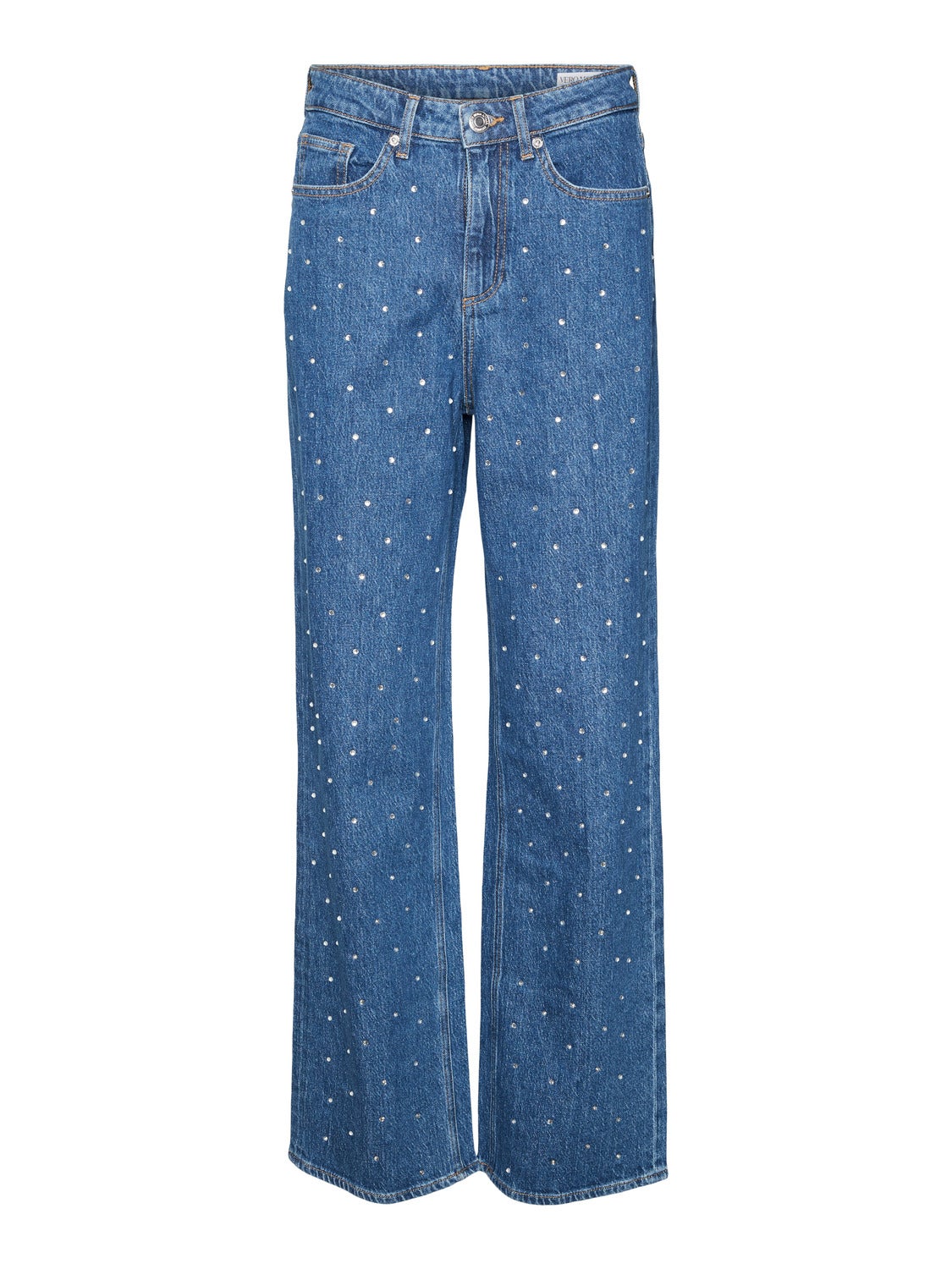 VMTESSA Hohe Taille Weit geschnitten Jeans