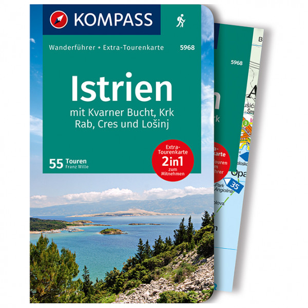 Kompass - 5968 Istrien M.Karte - Wanderführer