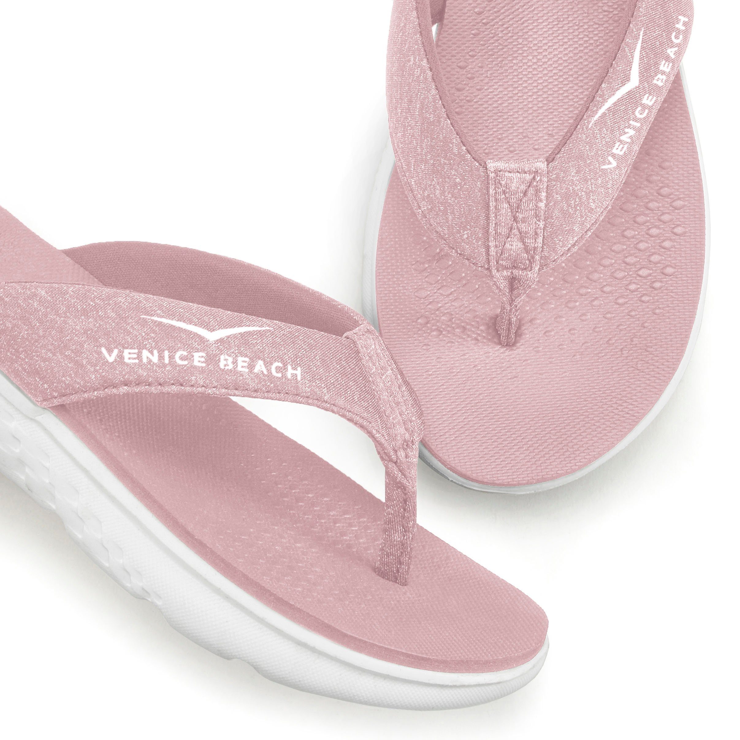Venice Beach Badezehentrenner Sandale, Pantolette, Badeschuh ultraleicht im sportiven Look VEGAN