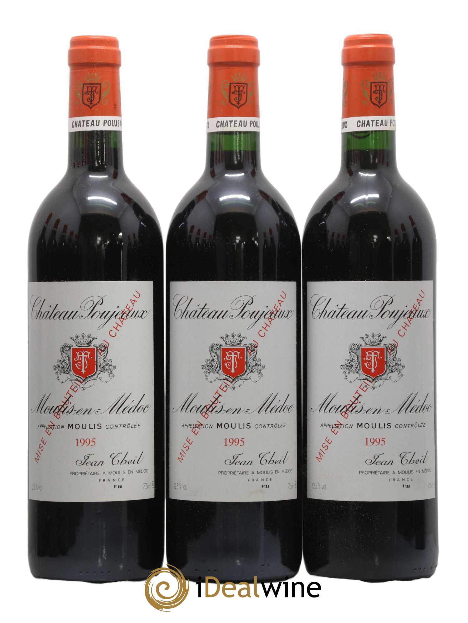 Château Poujeaux  1995 - Lot de 12 Bouteilles
