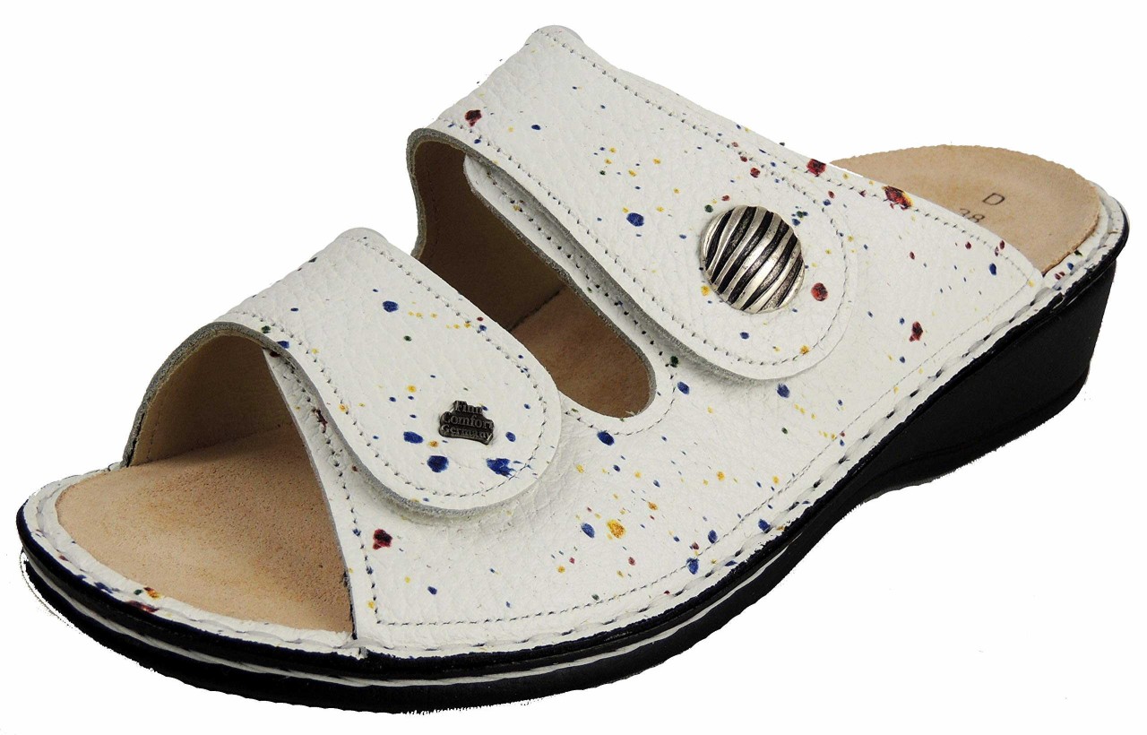 FINN COMFORT Pantoletten weiss