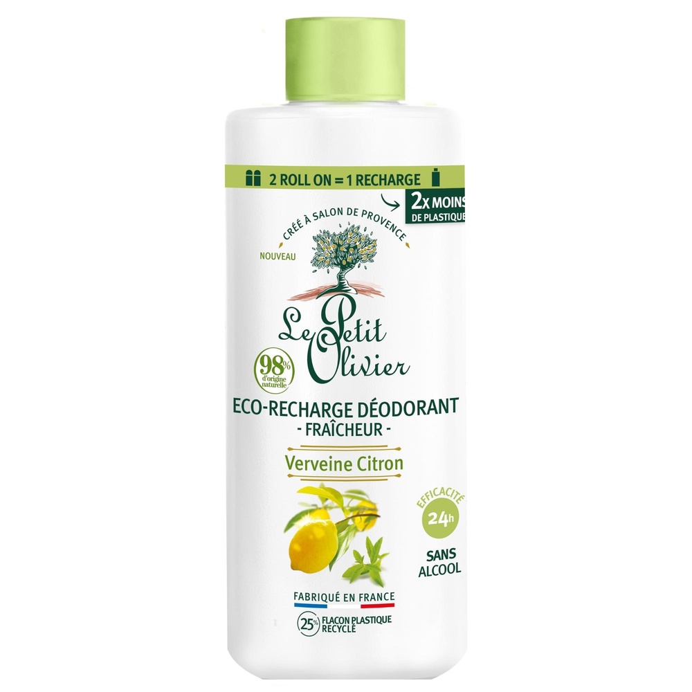 le petit olivier Eco-recharge Déodorant Fraîcheur Verveine Citron Déodorant