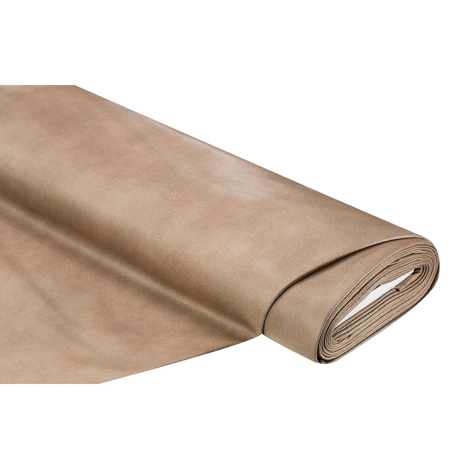 Lederimitat aus recyceltem Leder, taupe