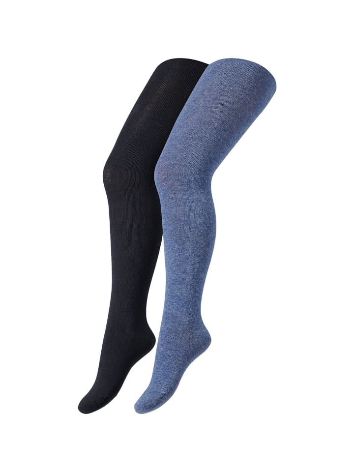 camano Strumpfhose 2er Pack ca-soft in denim   navy günstig kaufen