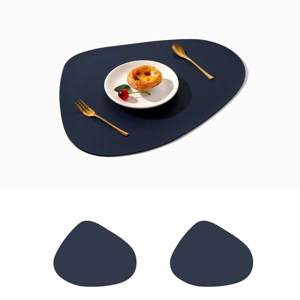 Zimtky Tischsitz 2 Tischsets Abwaschbar Rund mit