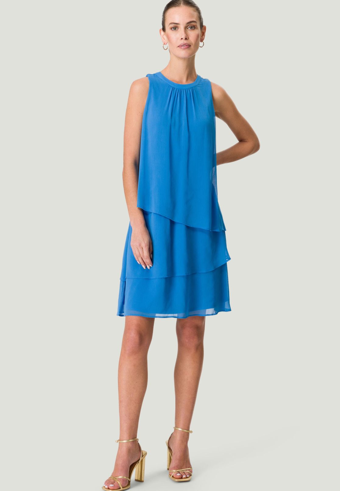 Stufenkleid mit Lagen Look