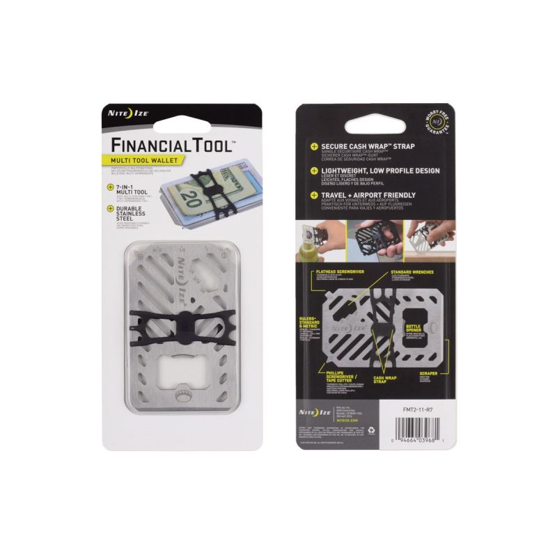 Niteize Financial Tool Multitool Wallet Stainless FMT2-11-R7