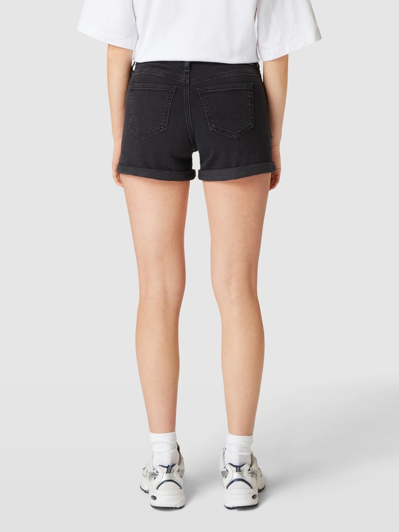 Jeansshorts im 5-Pocket-Design Modell 'MID RISE SHORTS' in schwarz