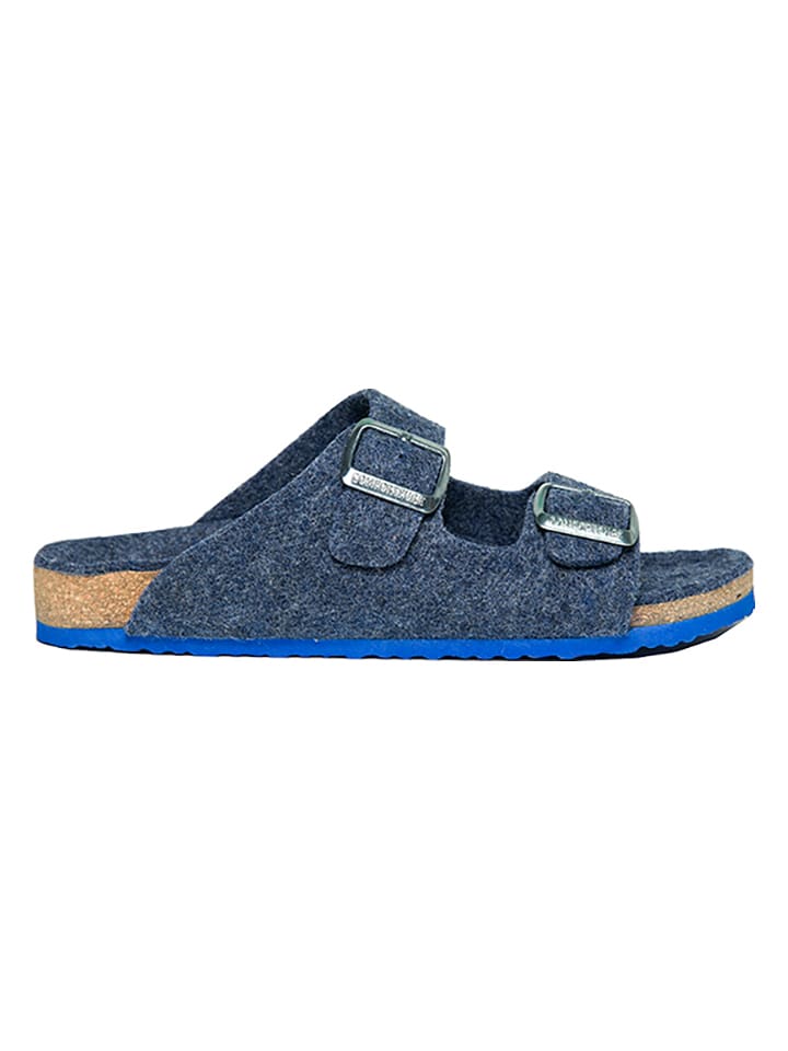 Comfortfusse Pantoletten in Dunkelblau günstig kaufen