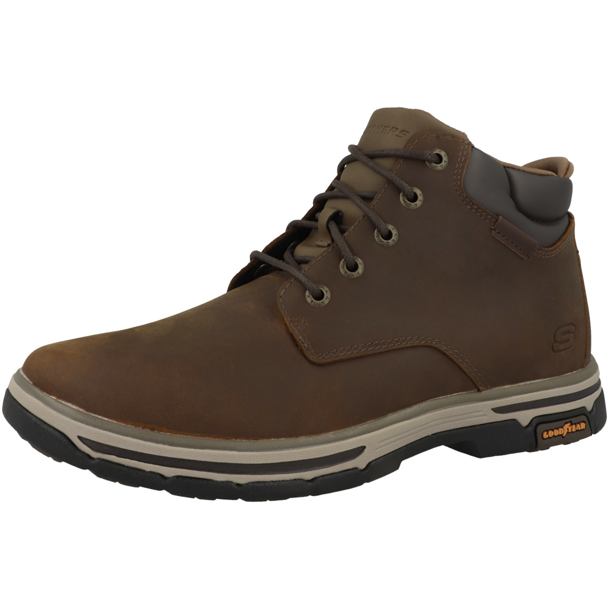 Skechers Relaxed Fit Schnürboots braun