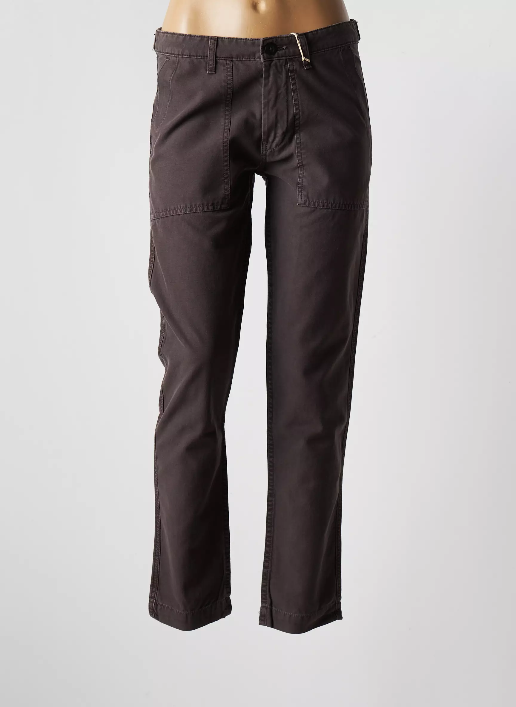 Hartford Pantalons Droits Femme couleur marron
