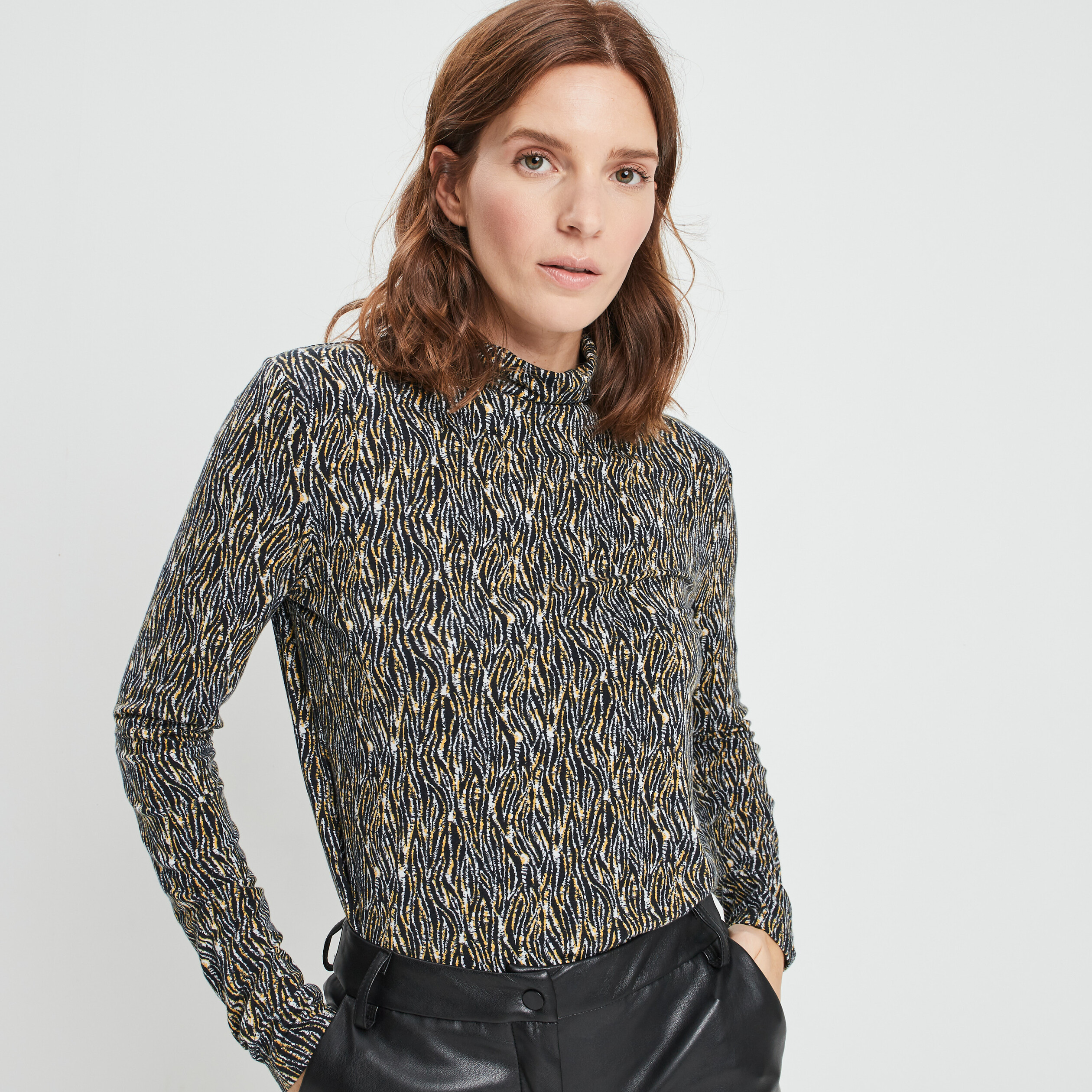 T-shirt manches longues noir femme | La Halle