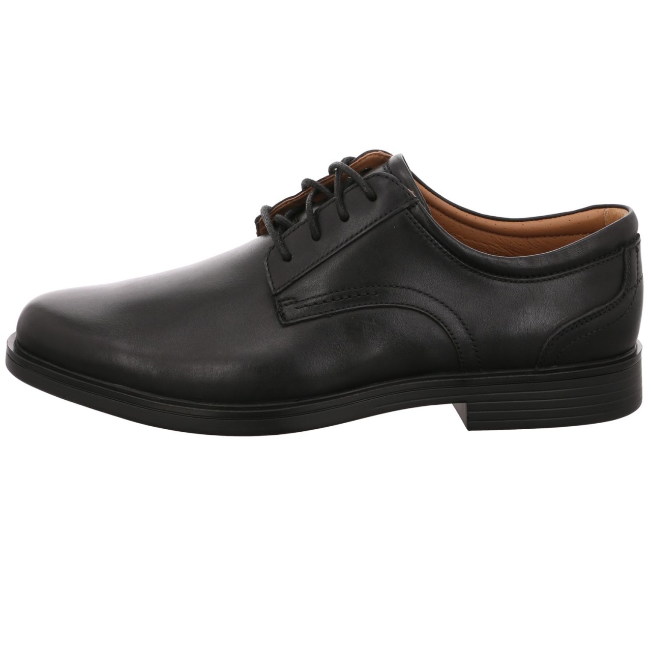 CLARKS Freizeit Schnürer schwarz Un Aldric Lace black Leather